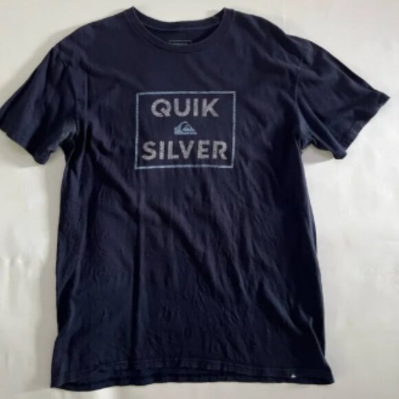 Quiksilver - Navy Classic Tee - Large - Picture 1 of 3